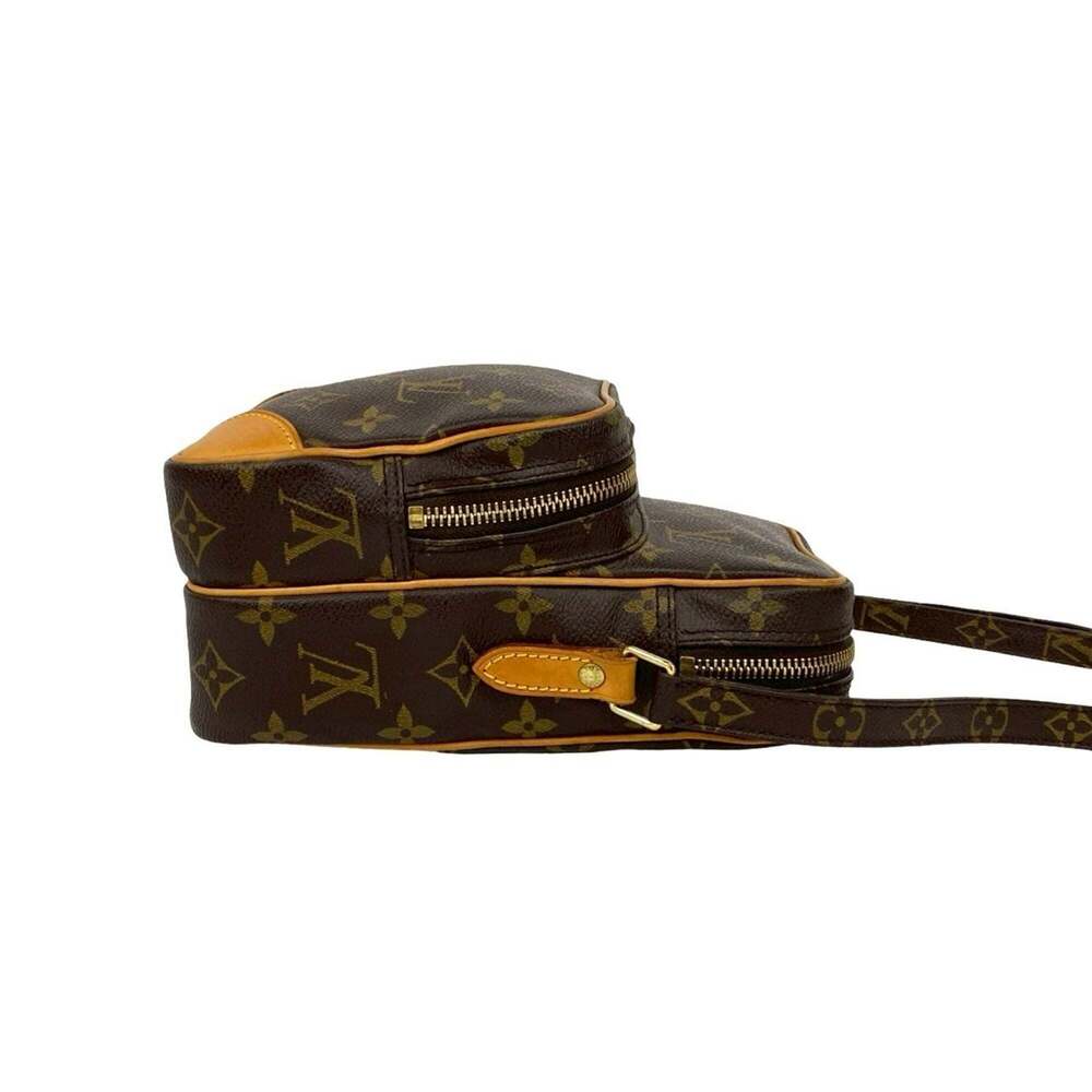 LOUIS VUITTON Brown Monogram Leather Pochette Shoulder Bag - Picture 6 of 10